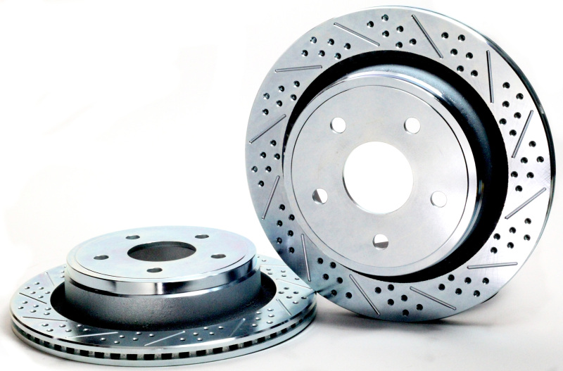 Dodge Ram 1500 Brake Rotors (2) - Rear - Baer Brakes - Claw Performance, Slot and Drilled - `02-`24